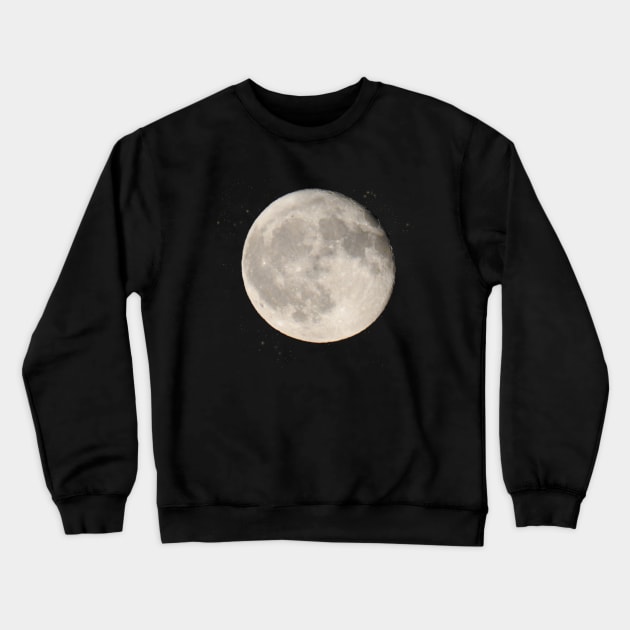 Full moon night sky the moon Crewneck Sweatshirt by BurunduXX-Factory